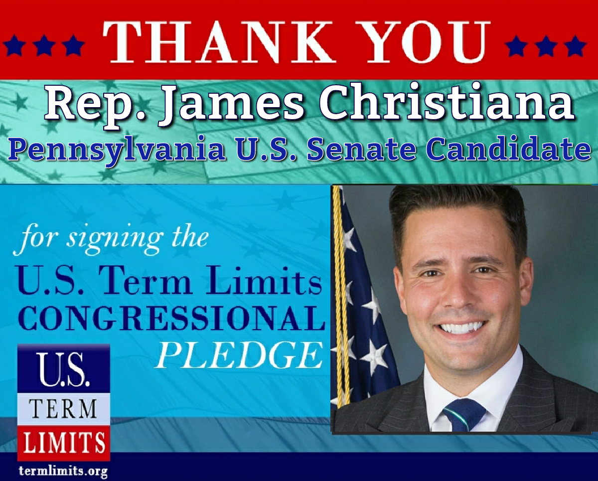 Us Term Limits Praises Rep James Christiana For Signing Term Limits Pledge Us Term Limits 3756