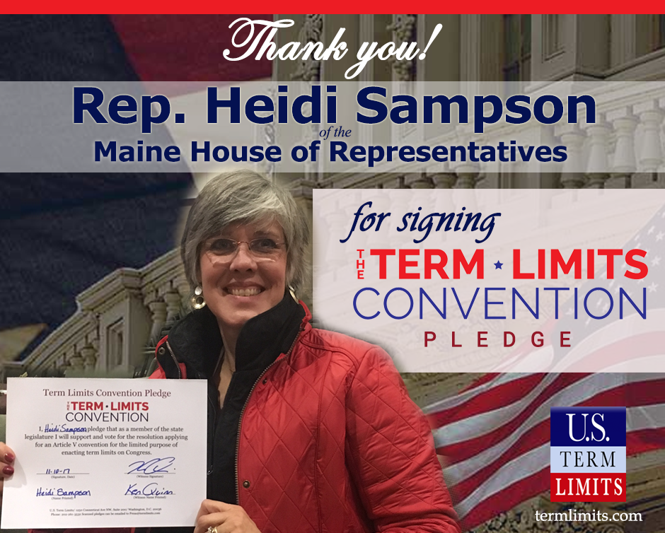Heidi Sampson Term Limits Pledge Maine