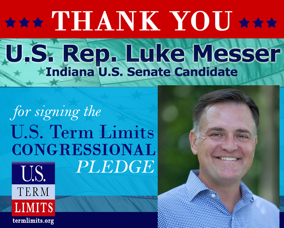 INSenateSeatedLukeMesser Signs Congressional term limits pledge