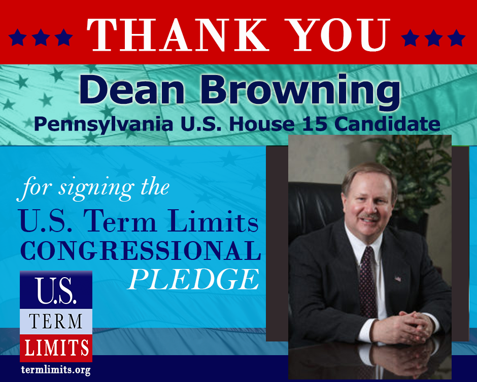 PA15 Dean Browning supports term limits