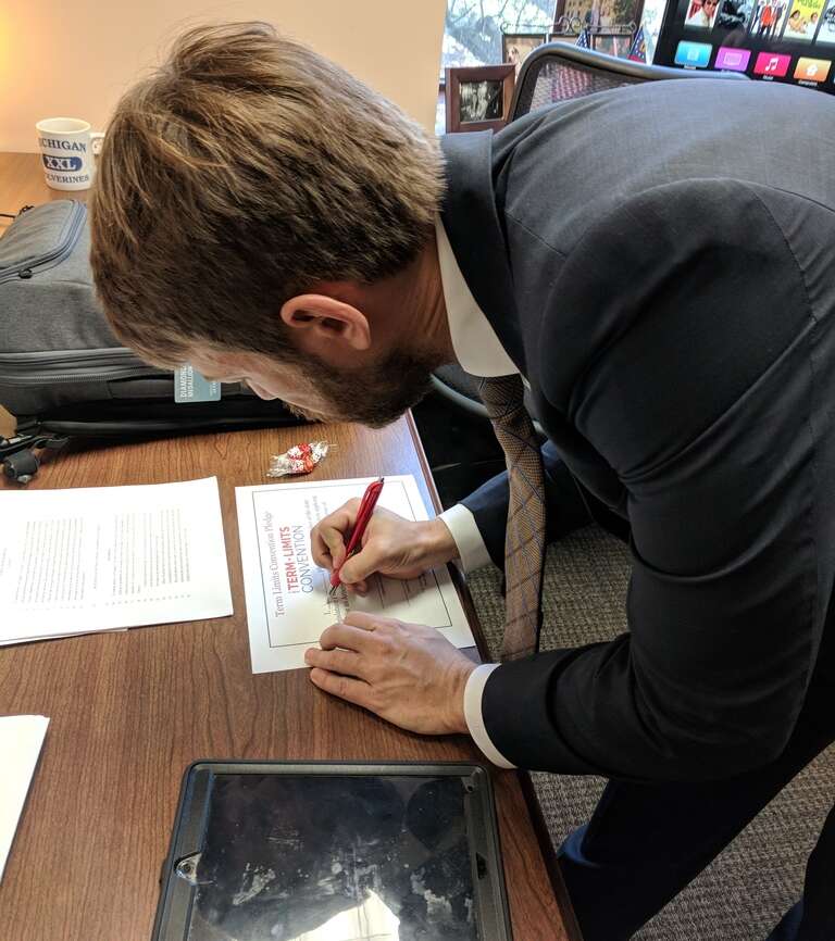 Pezold signs Term Limits Pledge
