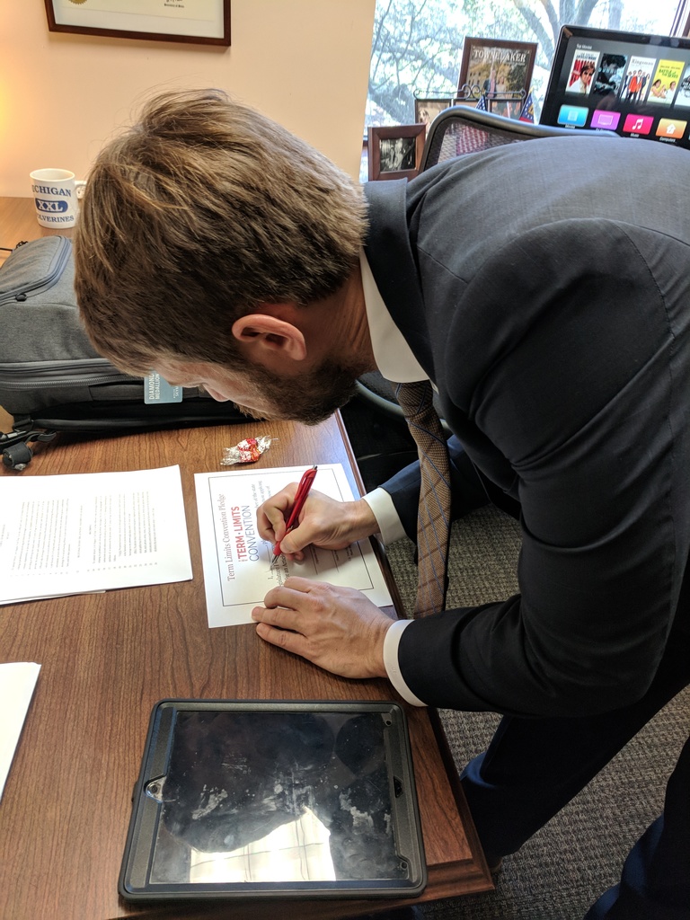 Pezold signs Term Limits Pledge