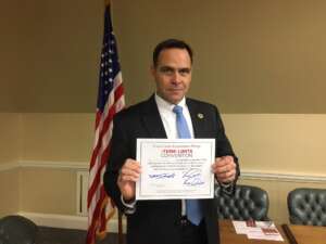 A5 MD H 35B Cecil And Harford Counties Delegate Cassilly Andrew signs term limits convention pledge