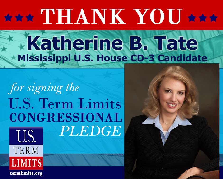 Ms03KatherineTate signs us term limits pledge