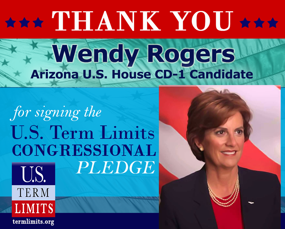 Az1 Wendy Rogers signs term limits pledge