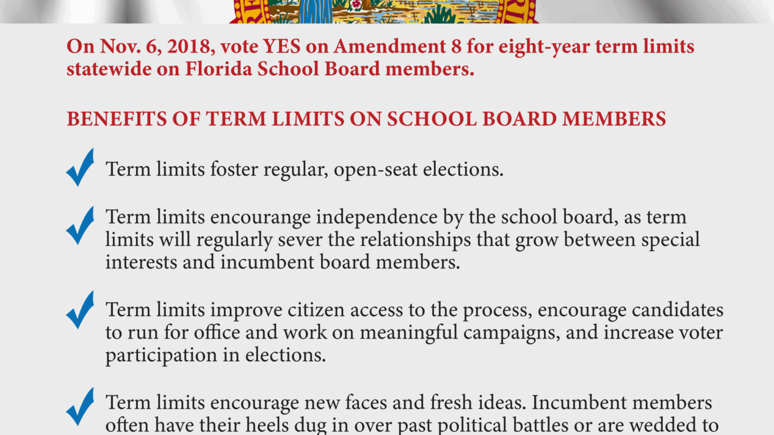 FLSchoolBoard Term Limits Vote Yes on Amendment8
