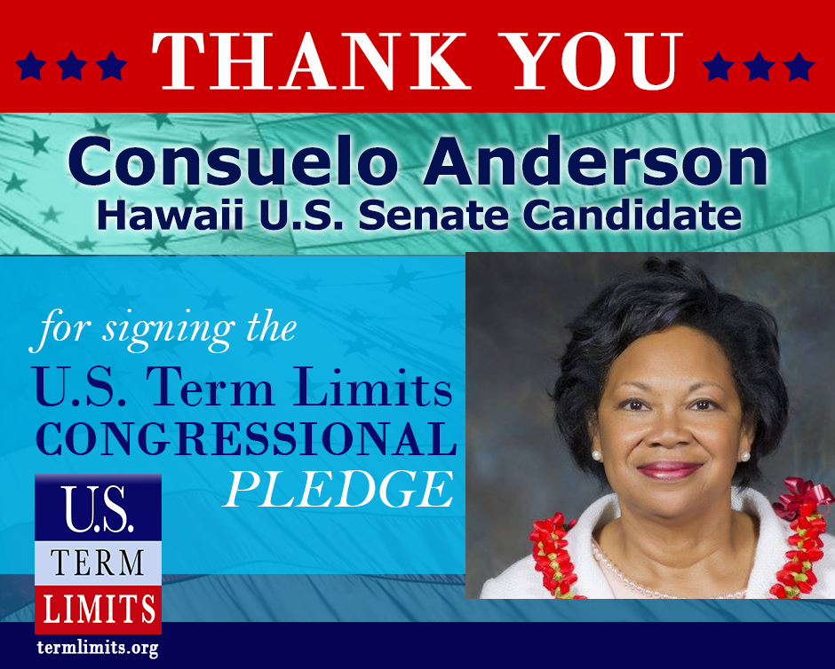 ConsueloAndersonHawaii signs term limits pledge