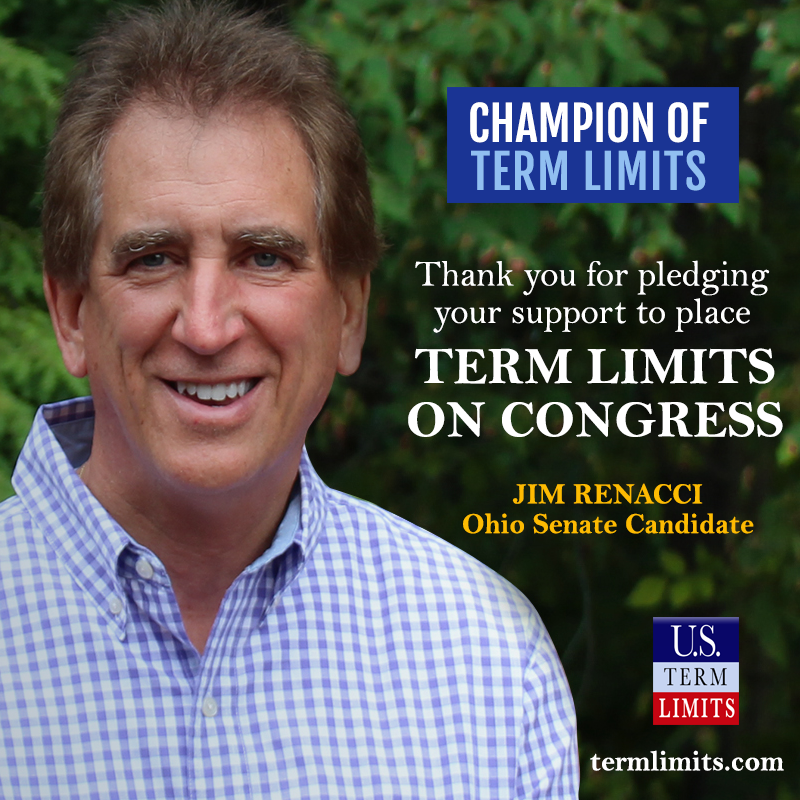 JIM RENACCI Ohio Senate Candidate signs term limits pledge