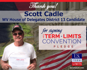 Scott Cadle WV signs term limits pledge