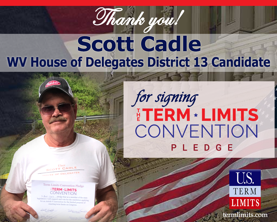 Scott Cadle WV signs term limits pledge