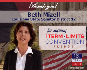 La Senator D12 Beth Mizell signs term limits pledge