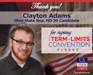 Oh30ClaytonAdams signs term limits pledge