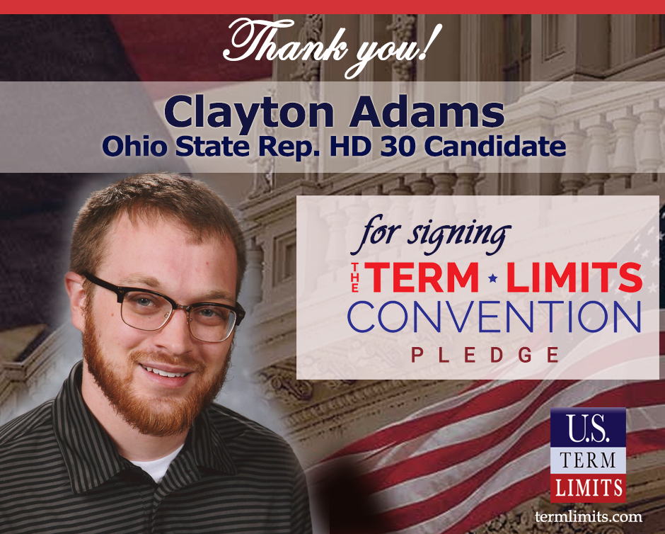Oh30ClaytonAdams signs term limits pledge