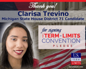 ClarisaTrevino signs term limits pledge