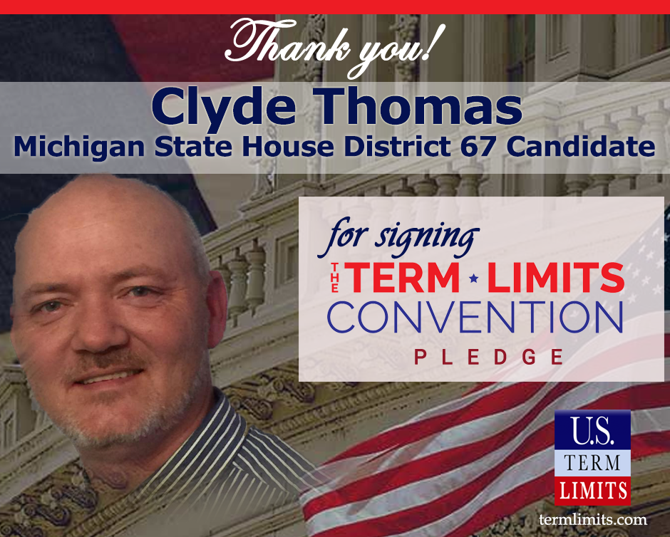 ClydeThomas of Michigan signs term limits pledge