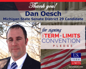 DanOesch Michigan signs term limits pledge