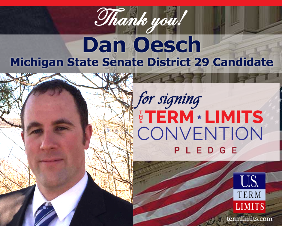 DanOesch Michigan signs term limits pledge