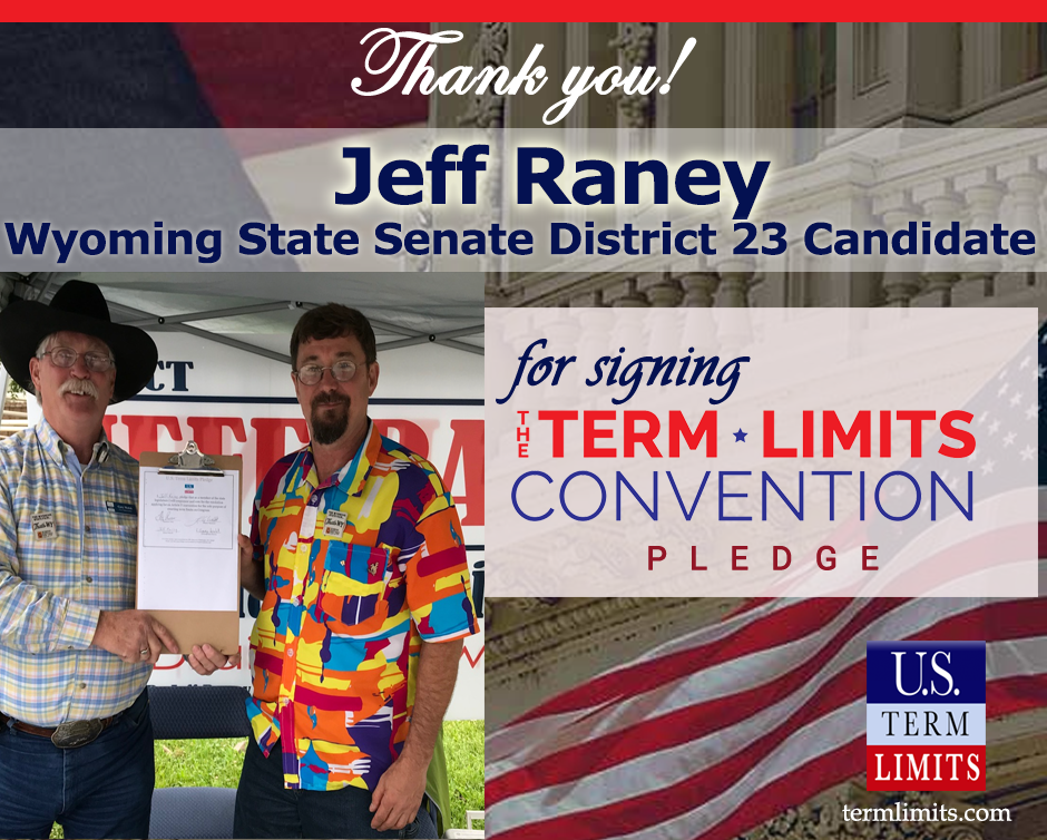 JeffRaney signs term limits pledge