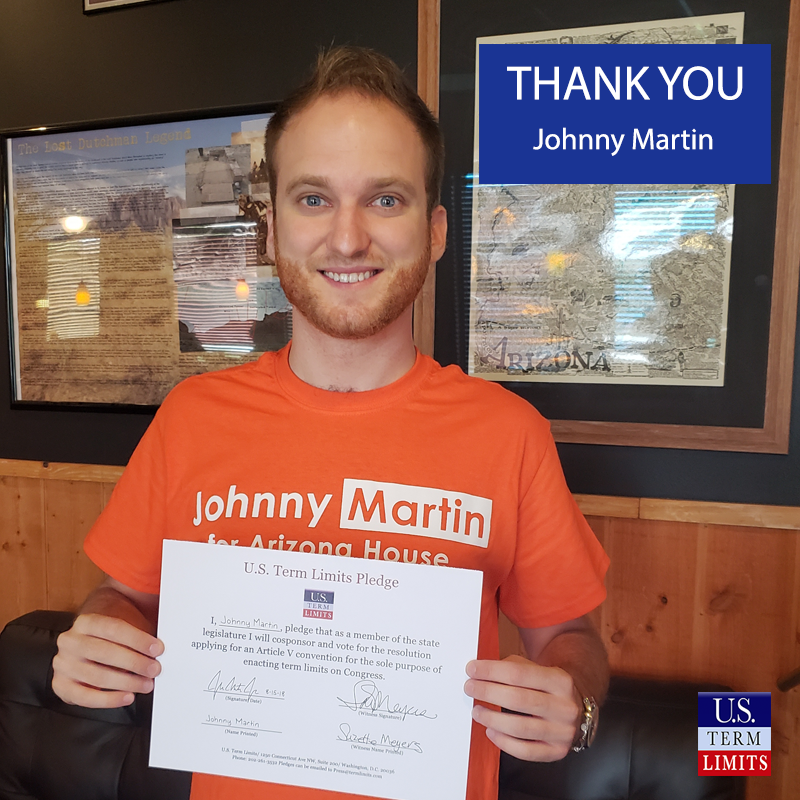 JohnnyMartin AZ signs term limits pledge