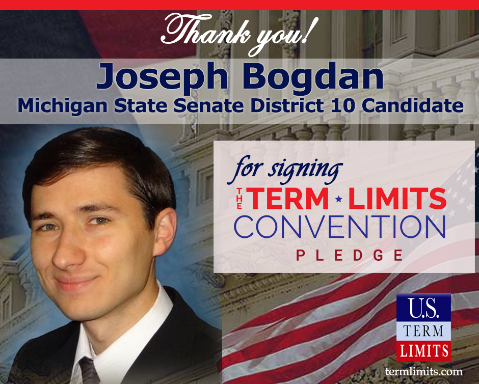 JosephBogdan Michigan signs term limits pledge