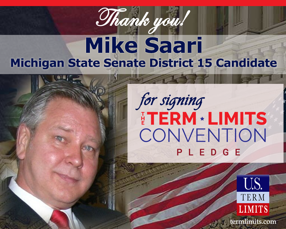 MikeSaari Michigan signs term limits pledge