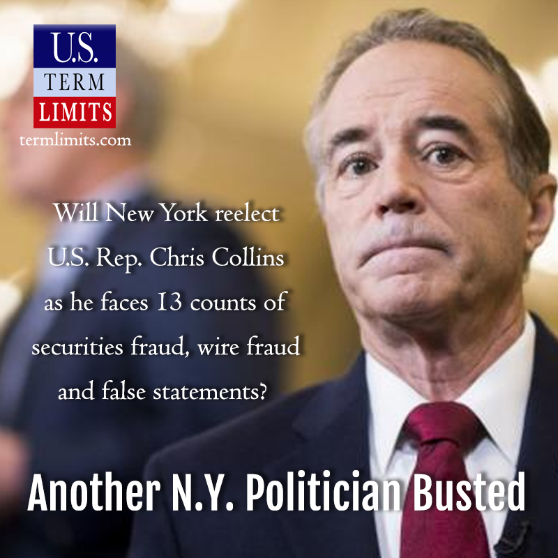 U.S. Rep. Chris Collins busted on several criminal counts