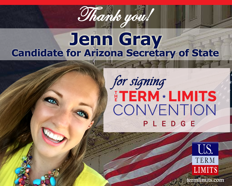 U.S. Term Limits Praises Jenn Gray for Signing Pledge - U.S. Term Limits