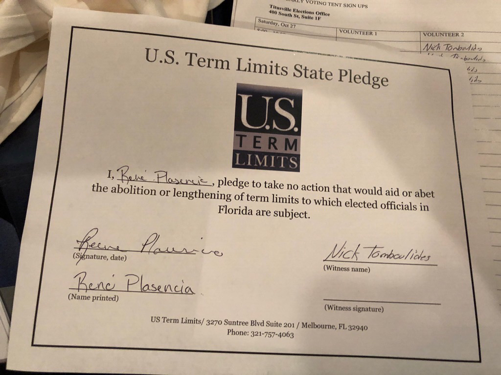 U.S. Term Limits Praises Rep. Rene Plasencia for Signing Pledge - U.S ...