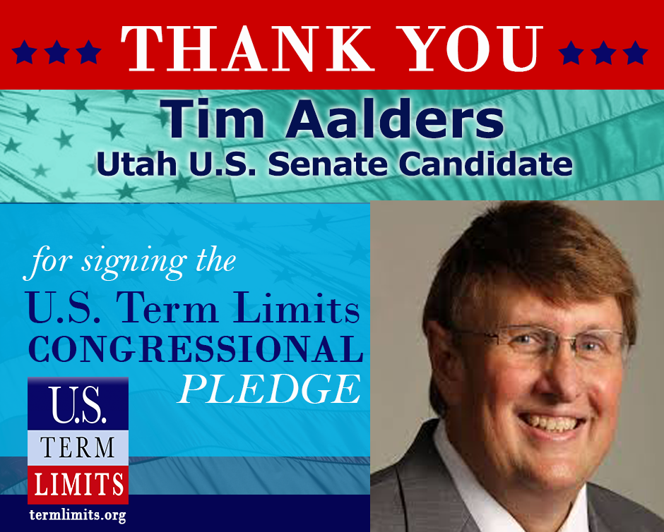 U.S. Term Limits Praises Tim Aalders for Signing Pledge - U.S. Term Limits