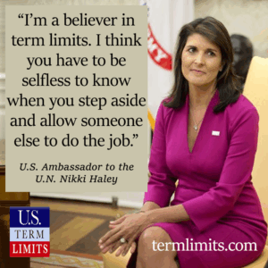 Nikki Haley Steps Down Citing Benefits of Term Limits
