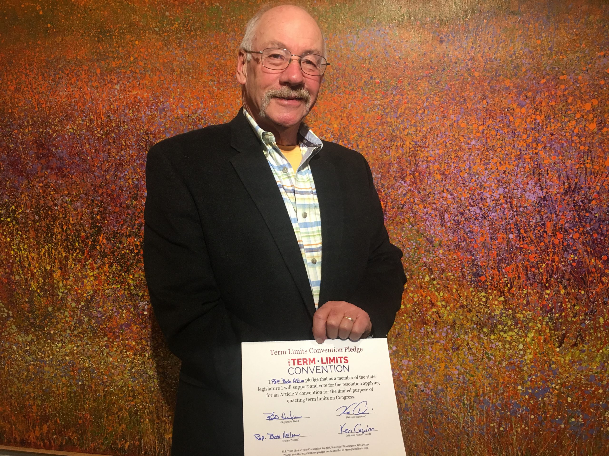 Vermont State Rep. Bob Helm files term limits on Congress resolution