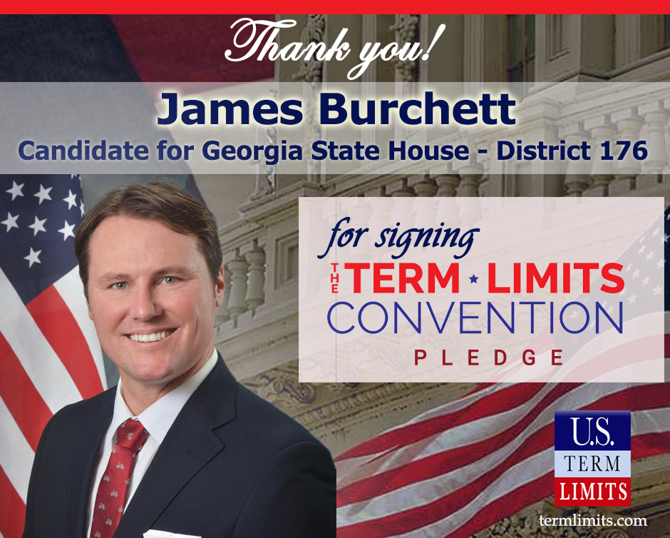 James Burchett signs term limitson Congress pledge