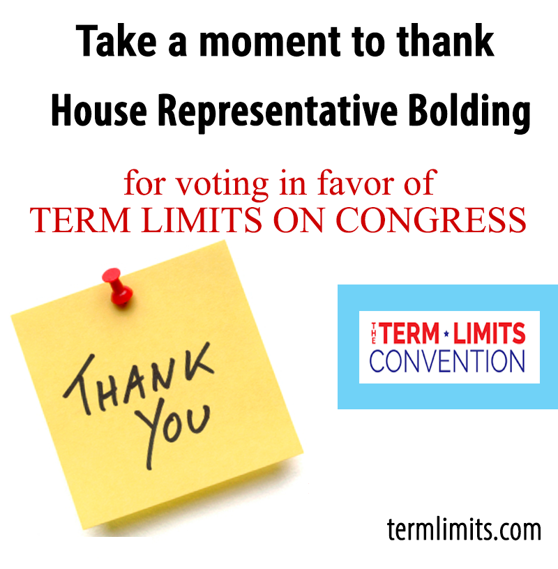 ARIZONA ACTION ALERT: Thank Rep. Bolding For Voting Yes To Term Limits ...