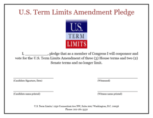 U.S. Term Limits Blank Congress Pledge