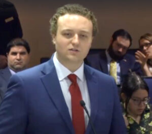 Nicolas Tomboulides addresses Florida Legislative Committee on term limits for school board
