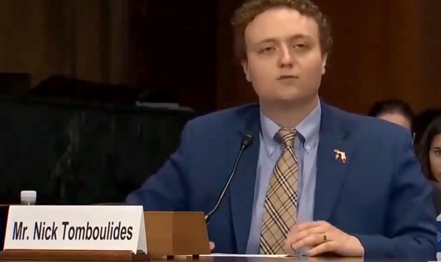 Nick Tomboulides US Senate Hearing Testimony on SJR1