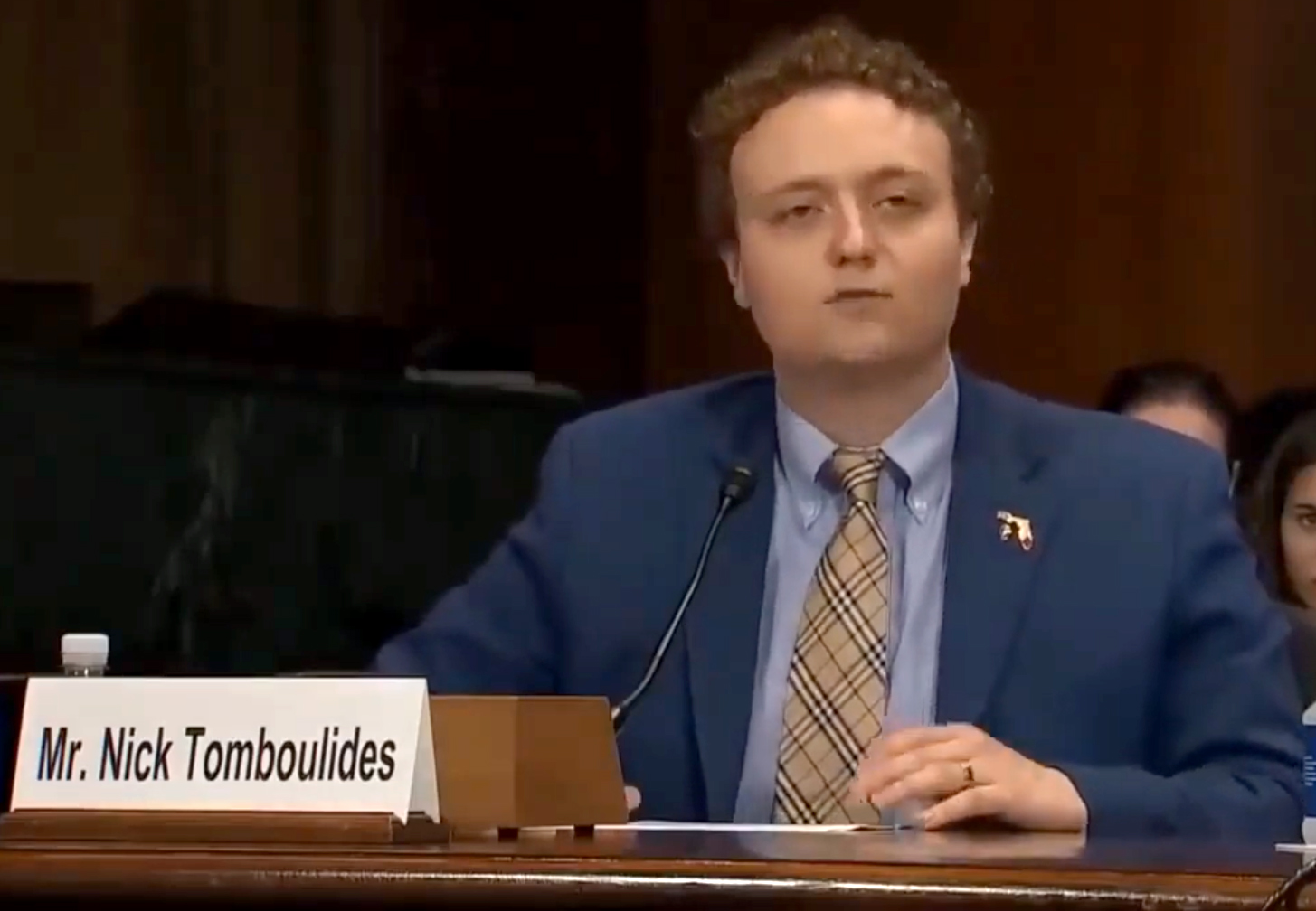 Nick Tomboulides US Senate Hearing Testimony on SJR1