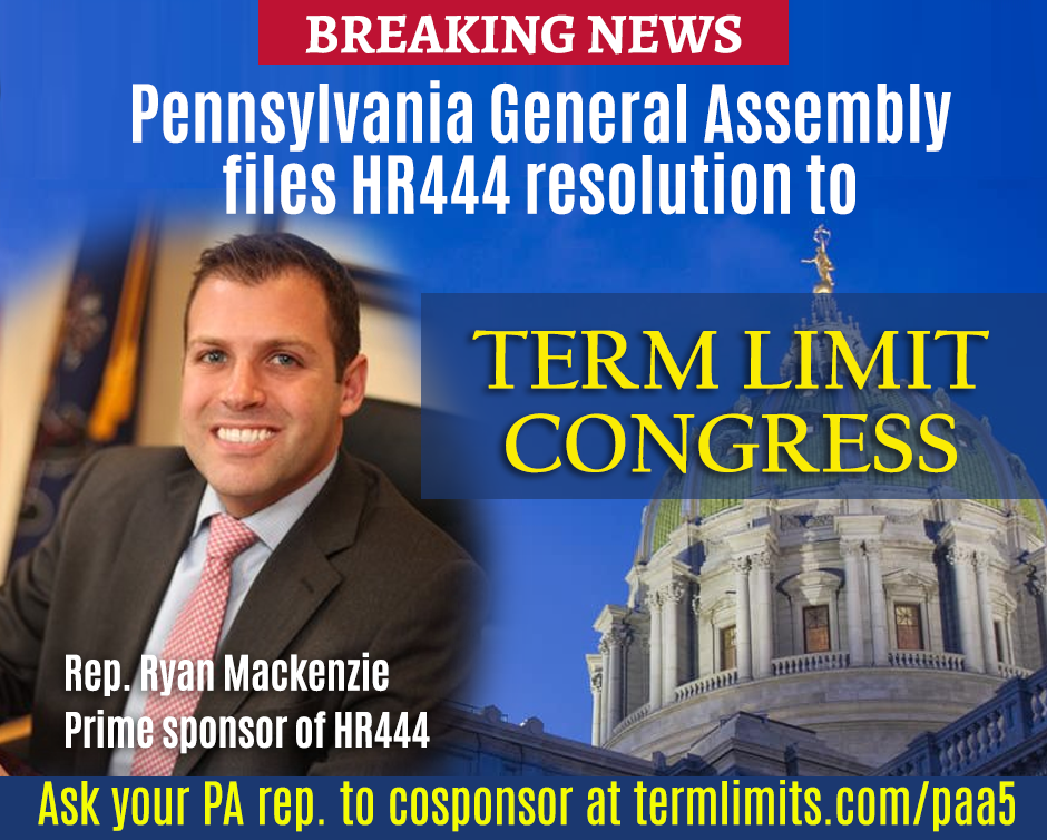 Pennsylvania files resoution to term limit congress 2019