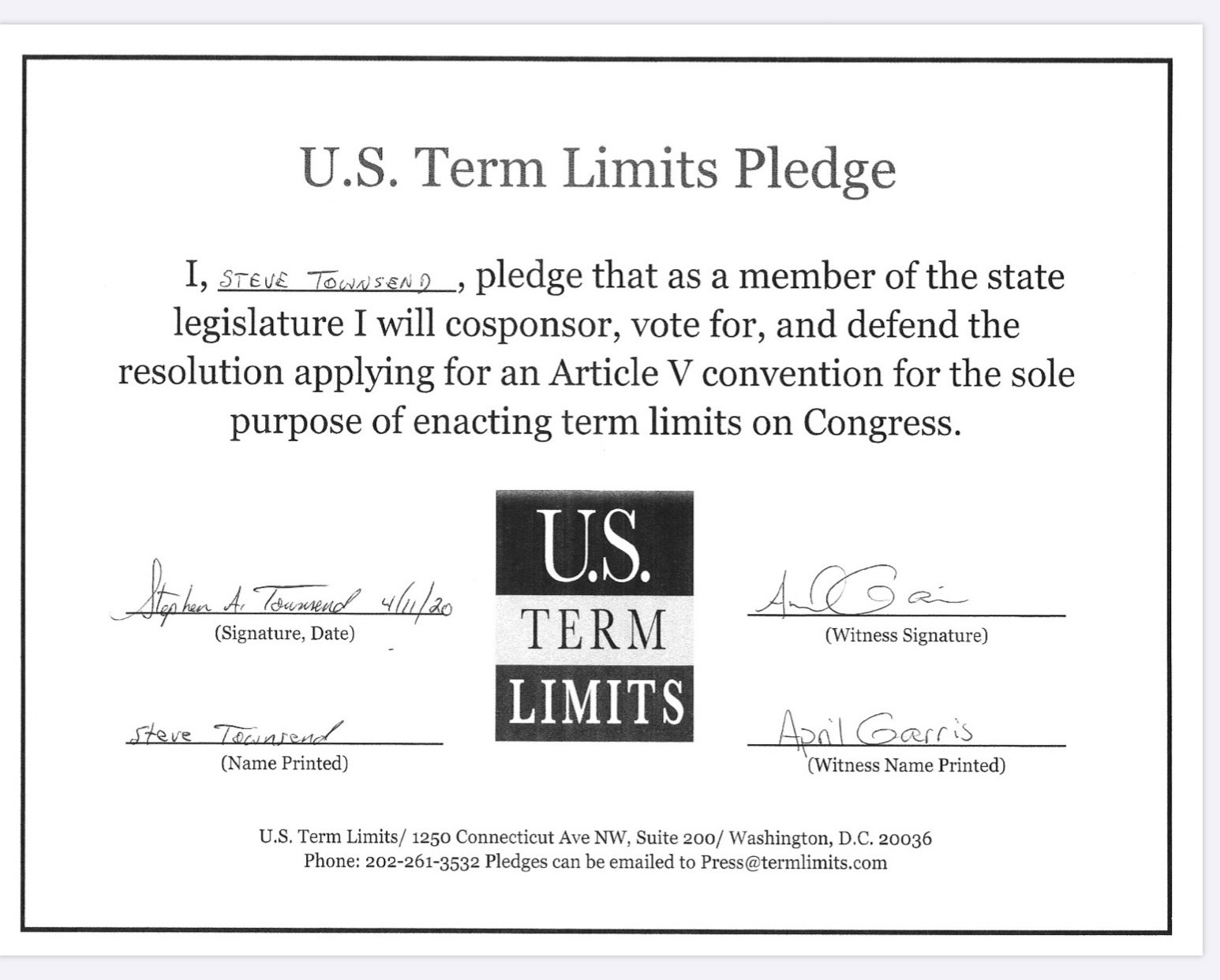 Term Limits by Steve Powell
