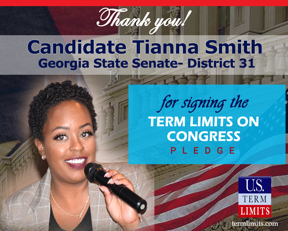 Tianna Smith signs term limits pledge