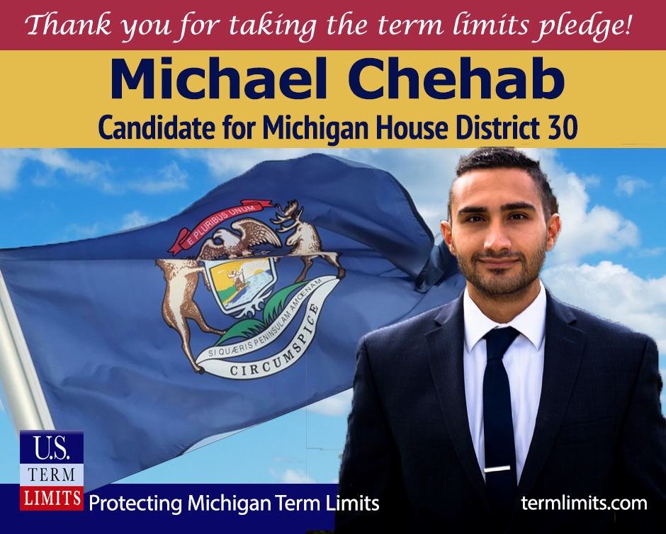 Michael Chehab of Michigan signs term limits on Congress pledge MIH030