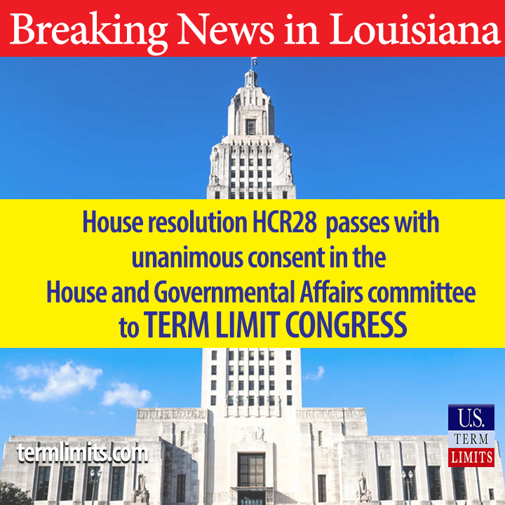 Louisiana House Committee passes term limits on congress resolution