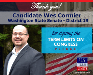 Wes Cormier signs term limits on Congress pledge