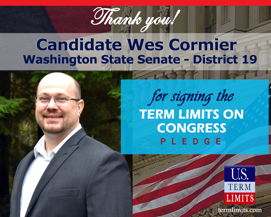 Wes Cormier signs term limits on Congress pledge