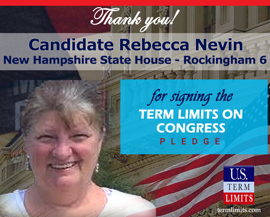 Rebecca Nevin NH candidate signs term limits pledge