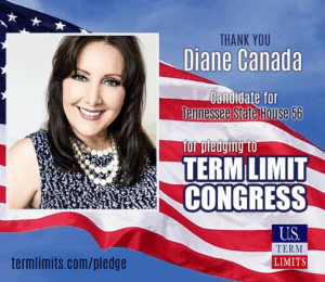 Diane Canada TN candidate for State House 56 signs term limits on COngress pledge