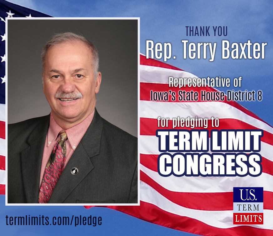 Iowa Rep Terry Baxter Signs term limits poledge