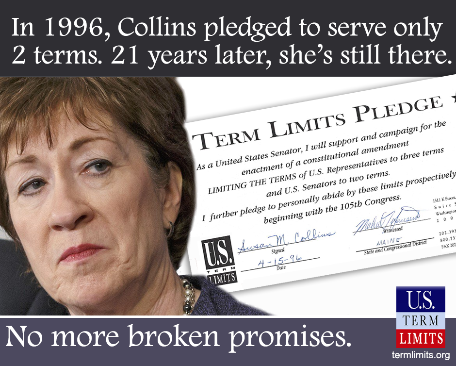 Sen. Sue Collins breaks term limits pledge Maine Toplines July 2020 Senator Sue Collins in Trouble for ditching term limits