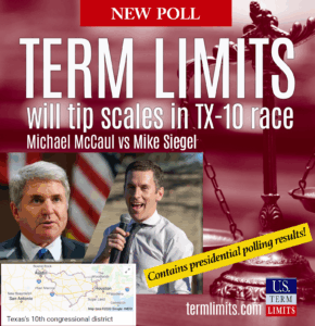 tx-10 poll Siegel v McCaul