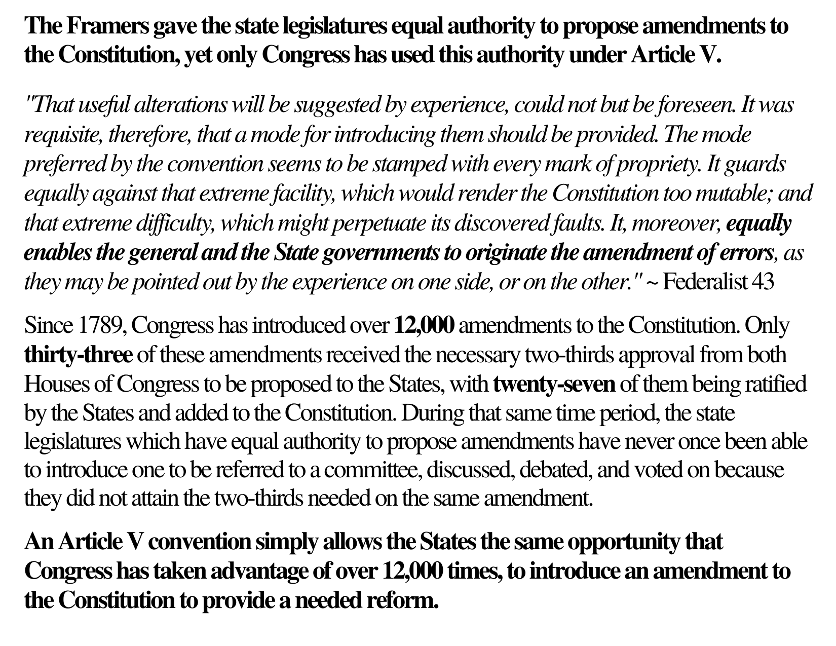 Debunking Myths Against an Article V Convention and Term Limits for ...